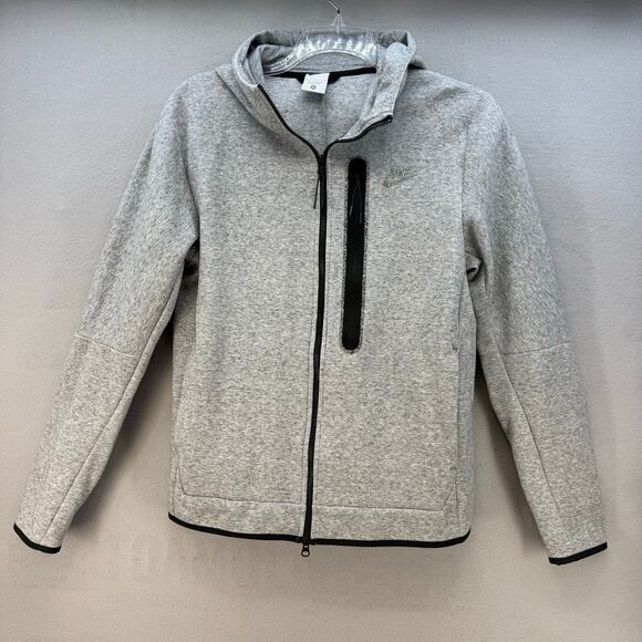 Nike Sportswear Jackets & Blazers - Nike Sportswear Women's M Tech-Fleece Full-Zip Hoodie-Grey Heather Black EUC